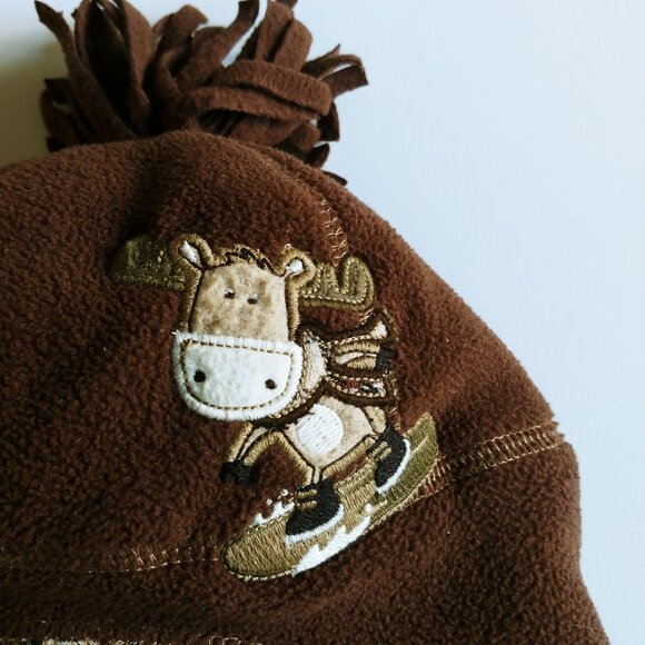 Carter's Brown Fleece Hat 12-24 Months - Picture 8 of 8